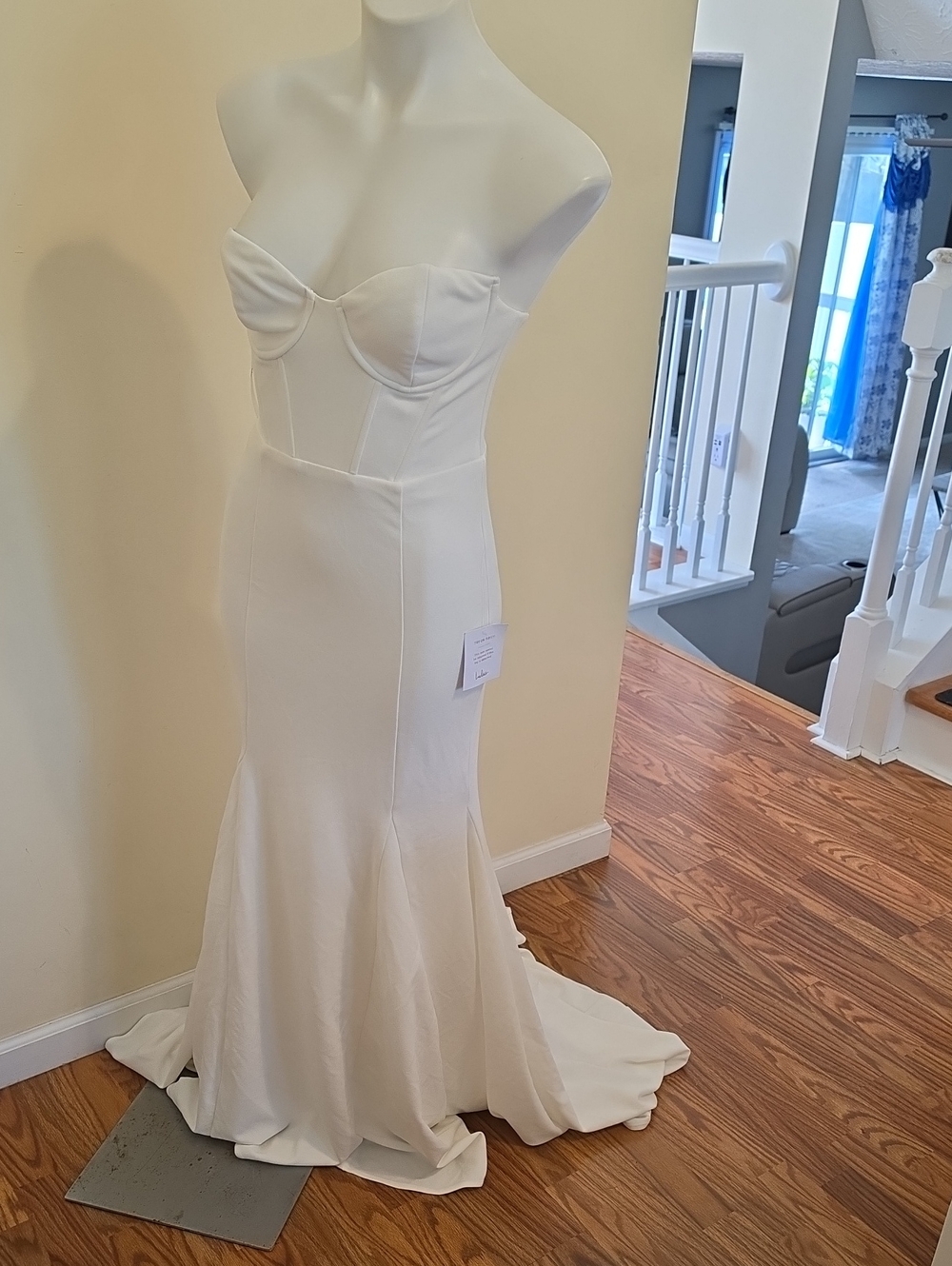 Lulu's Ivory Strapless Mermaid Wedding Dress